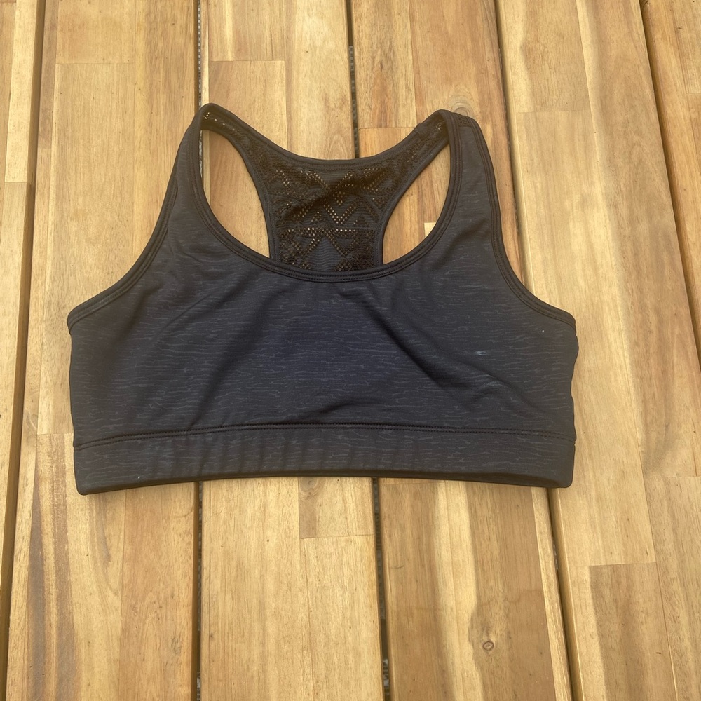 Zyia black bomber bra